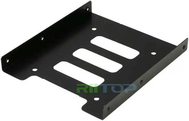 Alt view image 5 of 7 - SSD Mounting Bracket(2-Pack), RIITOP 2.5 to 3.5 hard drive bay Adapter Metal SSD Holder Convert 2.5inch Hard Drive to 3.5inch