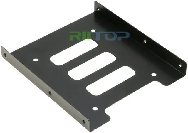 Alt view image 7 of 7 - SSD Mounting Bracket(2-Pack), RIITOP 2.5 to 3.5 hard drive bay Adapter Metal SSD Holder Convert 2.5inch Hard Drive to 3.5inch