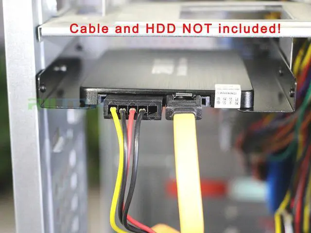 Alt view image 4 of 7 - SSD Mounting Bracket(2-Pack), RIITOP 2.5 to 3.5 hard drive bay Adapter Metal SSD Holder Convert 2.5inch Hard Drive to 3.5inch