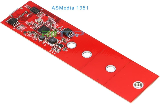 Alt view image 6 of 7 - M.2 SATA Based NGFF SSD to USB-C Type C 3.1 Adapter Enclosure for m.2 ngff 2280 B+M Key SATA Channel SSD with Cable (No SSD)