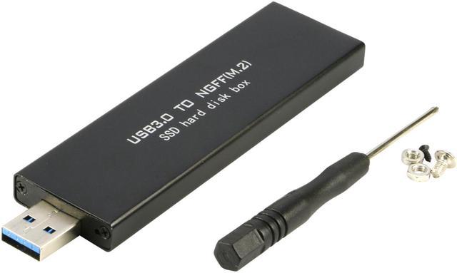 Aluminum USB3.1 to M.2 NVME SSD ENCLOSURE Portable External Reader  Converter