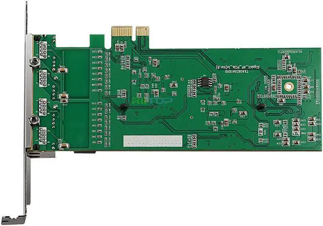 Alt view image 5 of 5 - 4 Ports 1000Mbps Gigabit PCI-e Express Server Network Adapter Controller Card with Low Profile Bracket - Lan Card Intel 82575 Chipset Quad RJ45 1Gbps