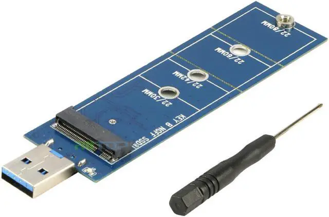 Alt view image 7 of 7 - RIITOP B Key M.2 NGFF SATA SSD to USB Adapter for M.2 2280 mm NGFF SATA SSD to USB 3.0 (No Need Cable) Converter Adaptor, USB to 2280 mm M.2 SSD Hard Drive Adapter, NGFF SSD Reader Card