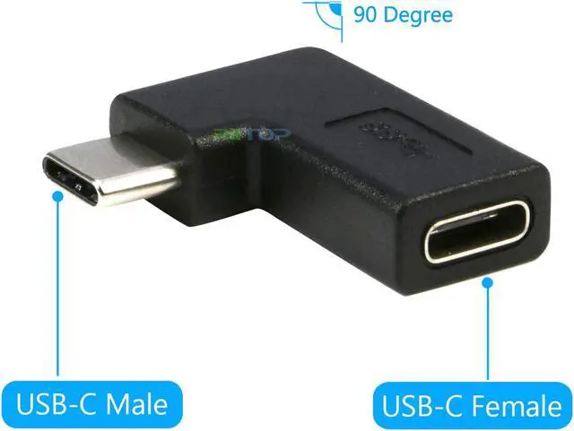 Alt view image 4 of 7 - USB C Extension Adapter 2Pack, 90 Degree USB C Type C Male to Female Adapter, Right & Left Angled 90 Degree USB-C USB 3.1 Type-C Extension Adapter for Laptop & Tablet & Mobile Phone