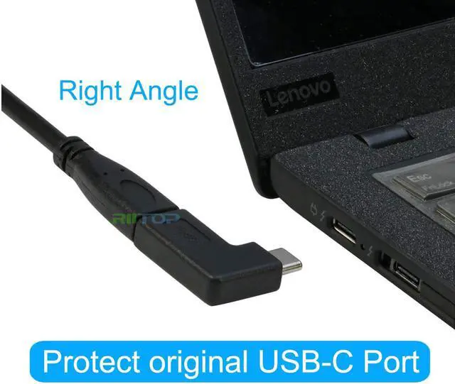 Alt view image 3 of 7 - USB C Extension Adapter 2Pack, 90 Degree USB C Type C Male to Female Adapter, Right & Left Angled 90 Degree USB-C USB 3.1 Type-C Extension Adapter for Laptop & Tablet & Mobile Phone