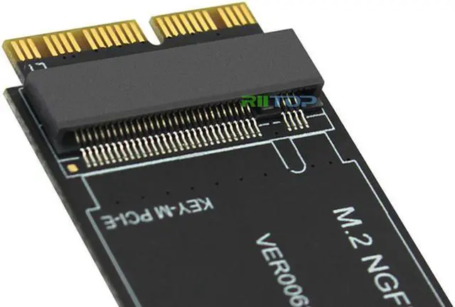 Alt view image 6 of 6 - M.2 NVMe SSD Convert Adapter Card for MacBook Air Pro Retina (Year 2013-2017), NVME/AHCI SSD Upgraded Kit for A1465 A1466 A1398 A1502