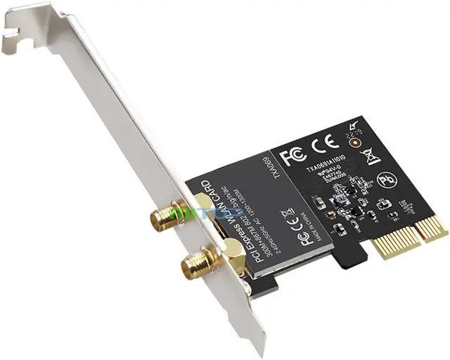 Alt view image 3 of 6 - RIITOP 1200M PCI-e Express WIFI Card Adapter Wireless AC Dual-Band 2.4G 5G with Realtek 8112AE Chipset