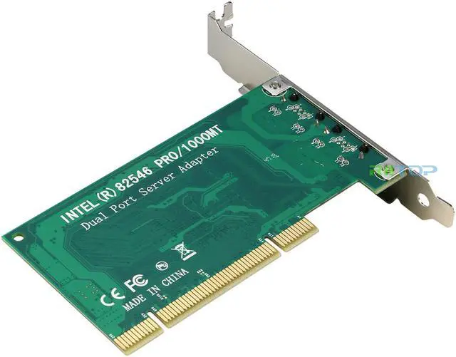 Alt view image 5 of 7 - 2 Ports 1000M Gigabit Ethernet PCI Network LAN Card Adapter 1Gb Dual RJ45 PCI 10/100/1000Mbps with Intel 82546 Chipset