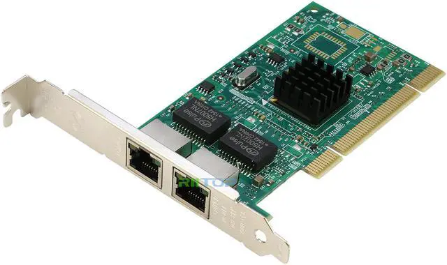 Alt view image 6 of 7 - 2 Ports 1000M Gigabit Ethernet PCI Network LAN Card Adapter 1Gb Dual RJ45 PCI 10/100/1000Mbps with Intel 82546 Chipset