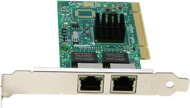 Alt view image 3 of 7 - 2 Ports 1000M Gigabit Ethernet PCI Network LAN Card Adapter 1Gb Dual RJ45 PCI 10/100/1000Mbps with Intel 82546 Chipset