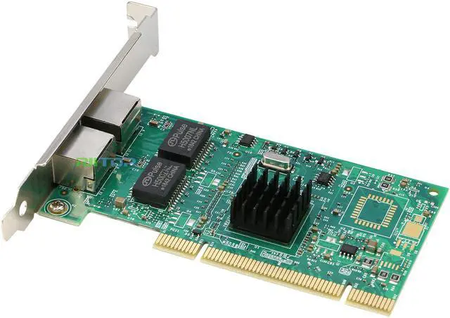 Alt view image 4 of 7 - 2 Ports 1000M Gigabit Ethernet PCI Network LAN Card Adapter 1Gb Dual RJ45 PCI 10/100/1000Mbps with Intel 82546 Chipset