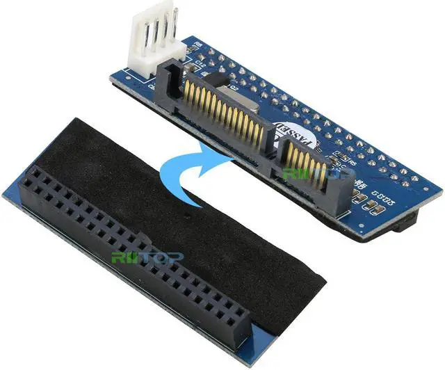 Alt view image 3 of 6 - RIITOP 2Pack IDE2SATA IDE to SATA, 3.5" IDE HDD Hard Drive to SATA Converter Adapter 40 pin IDE PATA to 7+15 pin 22 pin SATA Adaptor for 3.5 inch IDE HDD Hard Drive