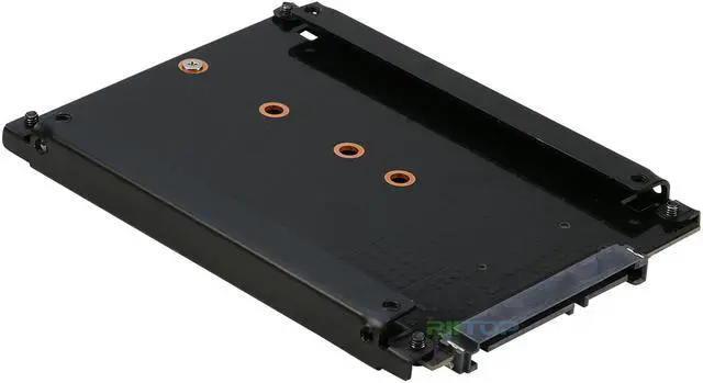 Alt view image 7 of 7 - RIITOP M.2 NGFF to SATA 2.5inch Adapter Converter Open-Frame Bracket, For B Key M.2 NGFF SATA SSD 2280/2260/2242/2230 mm, Aluminum in Black