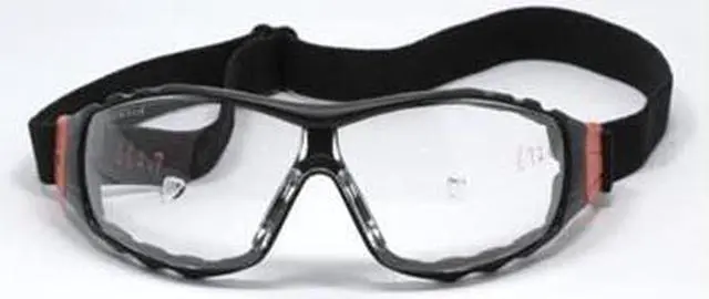 Alt view image 2 of 9 - ELVEX GG-45C-AF Safety Glasses, Wraparound Clear Polycarbonate Lens, Anti-Fog,