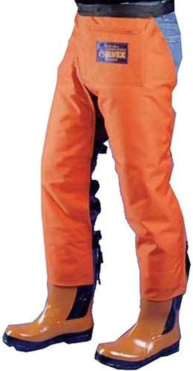 Main image of Chain Saw Chaps,Orange,Nylon,39 In. L ELVEX JE-9439