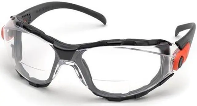 Alt view image 2 of 3 - ELVEX RX-GG-40G-AF-2.5 Reading Glasses, +2.5, Gray, Polycarbonate, Series: