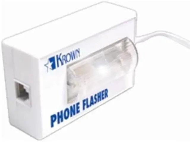 Alt view image 2 of 6 - Computty KRN-PF200 Krown Phone Visual Flasher Great For Hearing Impaired White
