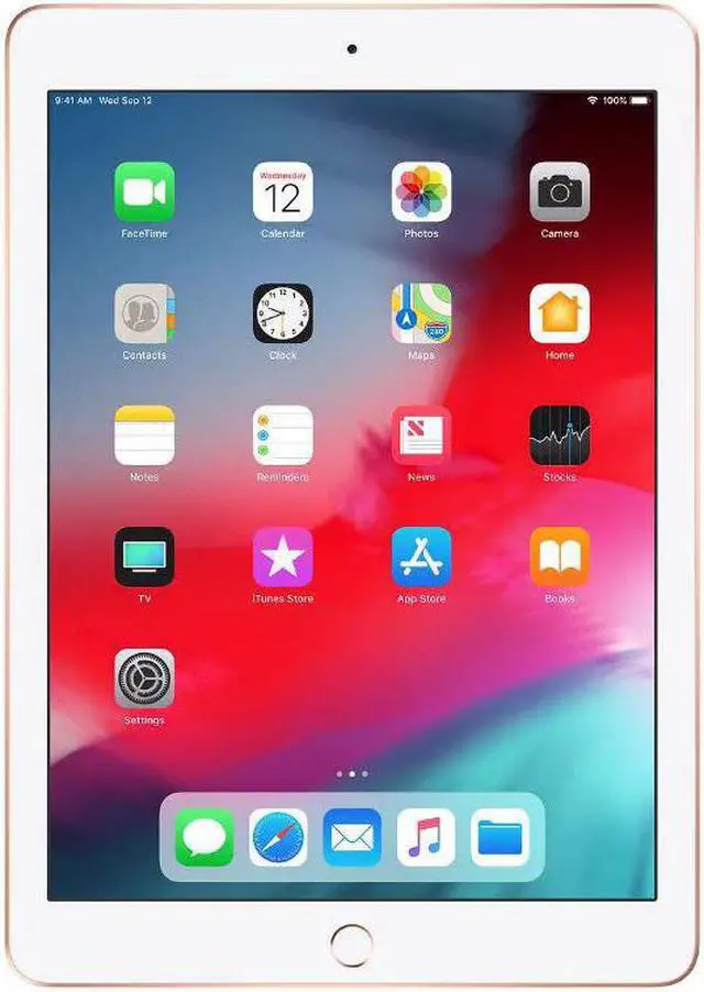 Alt view image 3 of 3 - iPad 6th Generation, Gold,128GB, 4G LTE Cellular, MRM62LL/A