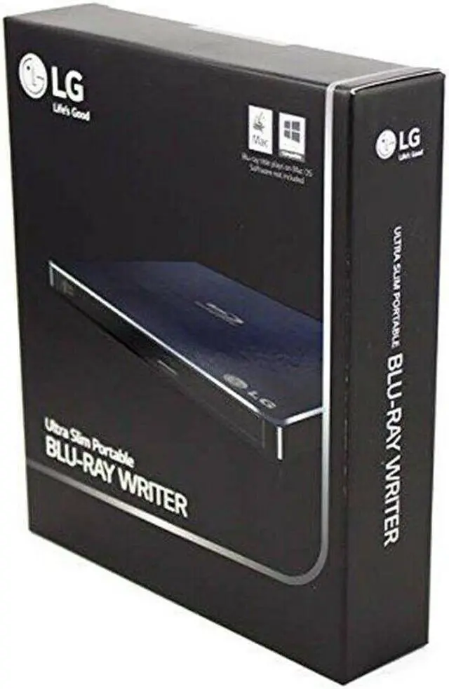 Alt view image 5 of 5 - LG 6x Blu-Ray Rewriter 8x DVD RW USB 2.0 Slim External Disc Drive - BP50NB40