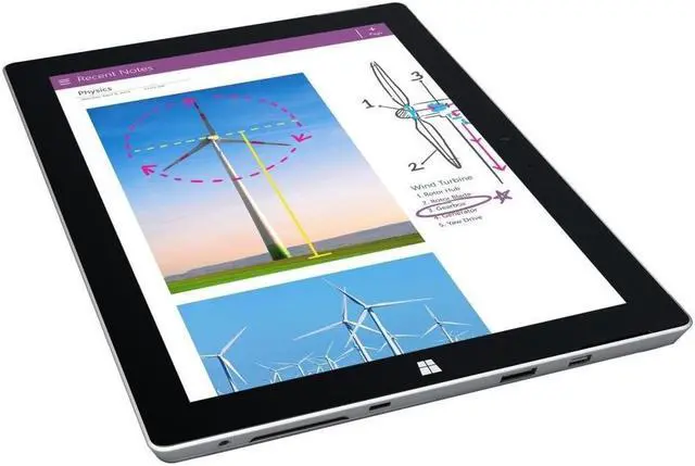 Alt view image 4 of 6 - Microsoft Surface 3 (1645) - 10.8" 4GB, 128GB Wi-Fi Silver Grade A