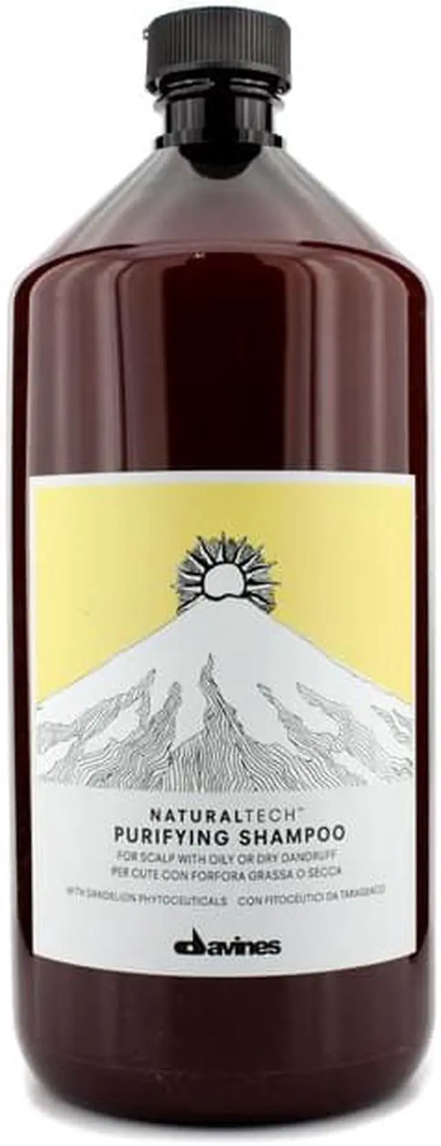 Alt view image 2 of 4 - Davines - Natural Tech Purifying Shampoo (For Scalp with Oily or Dry Dandruff) 1000ml/33.8oz