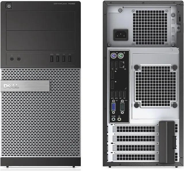 Alt view image 5 of 6 - Dell OptiPlex 7020, Minitower, Intel Core i5-4690 @ 3.50 GHz, 4GB DDR3, 500GB HDD, DVD-RW, No Operating System