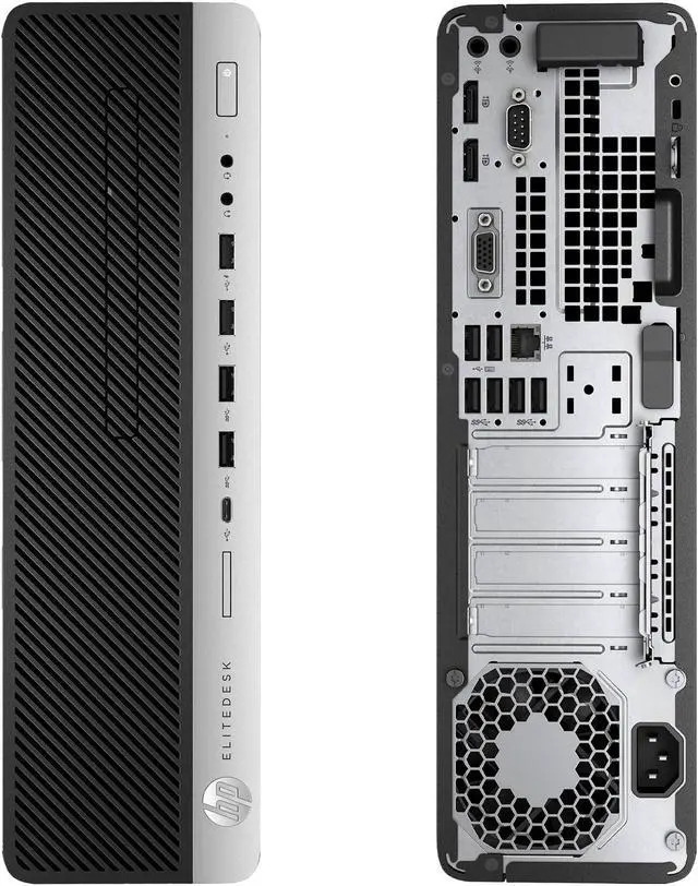 Alt view image 2 of 2 - HP EliteDesk 800 G3, Small Form Factor, Intel Core i7-6700 @ 3.40 GHz, 32GB DDR4, NEW 240GB SSD, DVD-RW, Wi-Fi, USB to HDMI Adapter, NEW Keyboard + Mouse, Microsoft Windows 10 Home 64-bit
