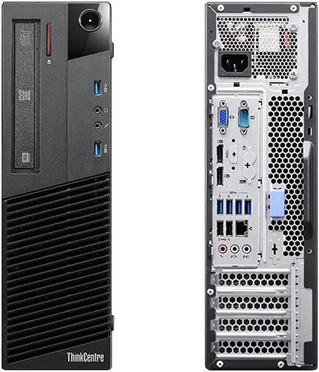 Alt view image 2 of 3 - Lenovo ThinkCentre M93p, Small Form Factor, Intel Core i7-4790 @ 3.60 GHz, 32GB DDR3, NEW 500GB SSD, DVD-RW, Microsoft Windows 10 Pro 64-bit