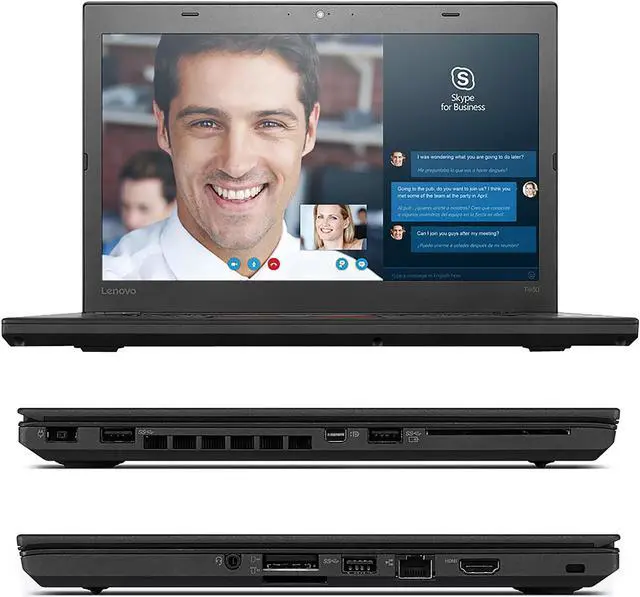 Alt view image 3 of 4 - Lenovo ThinkPad T460, 14" HD Laptop, Intel Core i5-6300U @ 2.40 GHz, 16GB DDR3, NEW 500GB M.2 SSD, Bluetooth, Webcam, Microsoft Windows 10 Pro 64-bit