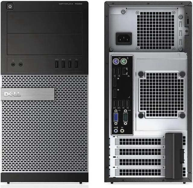Alt view image 2 of 6 - Dell OptiPlex 7020, Minitower, Intel Core i5-4690 @ 3.50 GHz, 4GB DDR3, 500GB HDD, DVD-RW, No Operating System
