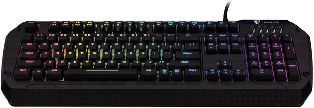 Alt view image 2 of 8 - Tesoro TS-G5SFL BL Lobera Spectrum Blue Switch Single Key Full Color RGB Backlit Illuminated Mechanical Gaming Keyboard