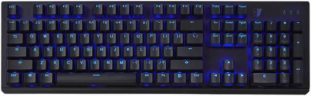 Alt view image 2 of 7 - Tesoro GRAM MX ONE TS-G11UNL Blue Cherry MX Switch PBT Keycap LED Backlit Illuminated Black Mechanical Keyboard TS-G11UNL B (BL)