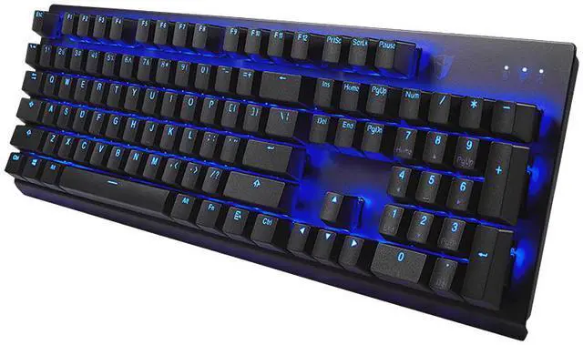 Alt view image 5 of 7 - Tesoro GRAM MX ONE TS-G11UNL Blue Cherry MX Switch PBT Keycap LED Backlit Illuminated Black Mechanical Keyboard TS-G11UNL B (BL)
