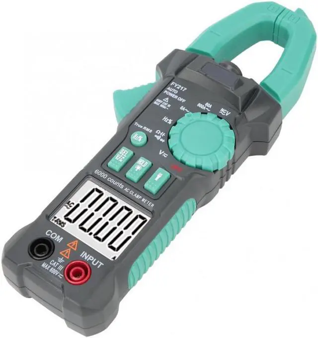 Alt view image 3 of 7 - FY217 Digital Clamp Meter Multimeter True RMS NCV AC DC Automatic Range Measurement Support True RMS NCV 6000 Counts