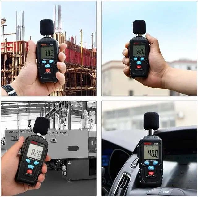 Alt view image 4 of 7 - MESTEK SL620 Decibel Meter Audio Level Meter Logger 30-135dB Noise Measurement Sound Level Meter Detector Diagnostic Tool