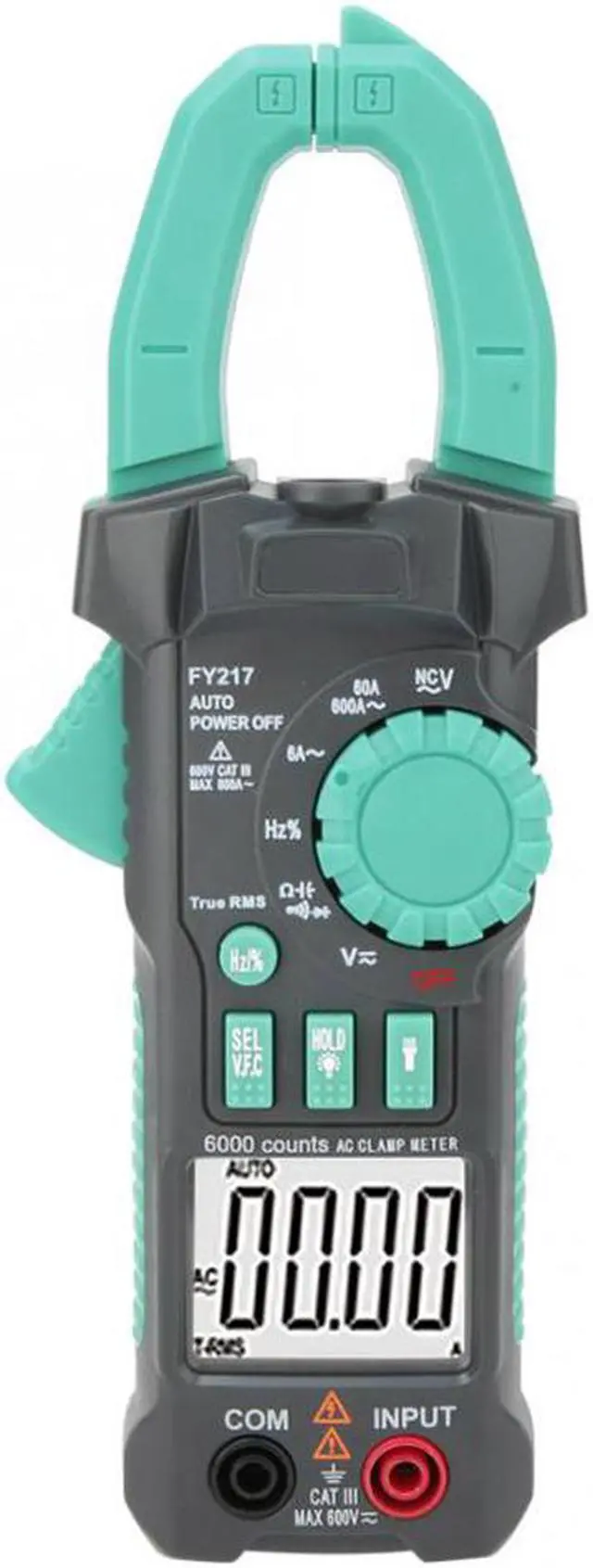 Main image of FY217 Digital Clamp Meter Multimeter True RMS NCV AC DC Automatic Range Measurement Support True RMS NCV 6000 Counts