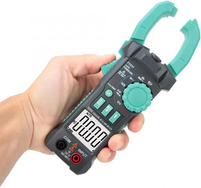 Alt view image 2 of 7 - FY217 Digital Clamp Meter Multimeter True RMS NCV AC DC Automatic Range Measurement Support True RMS NCV 6000 Counts