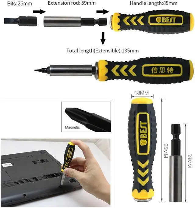 Alt view image 2 of 5 - BT-21068 32 in1 Multifunctional Precision Screwdriver Set For iPhone Laptop Mini Electronic Screwdriver Bits Repair Tools Kit Set