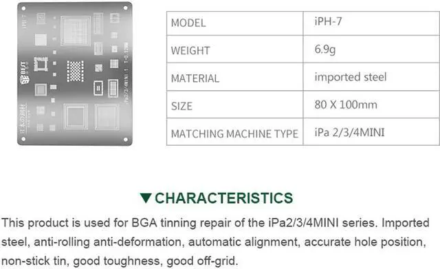 Alt view image 2 of 7 - BEST Tin Net Tablet Comprehensive Multipurpose Network CPU Hard Disk Dedicated Network Mobile Phone Chip Plant Tin Network For iph7/ipad2/3/4/mini