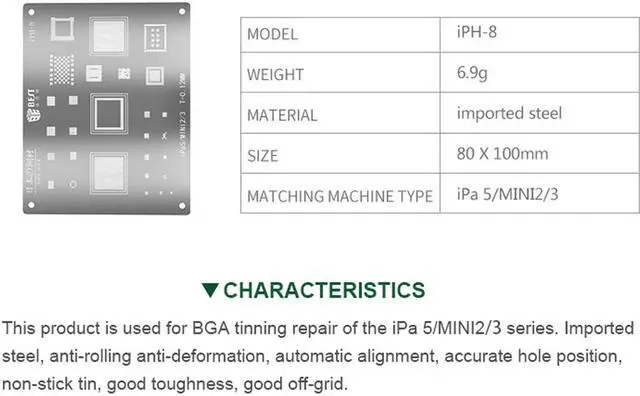 Alt view image 2 of 7 - BEST Tin Net Tablet Comprehensive Multipurpose Network CPU Hard Disk Dedicated Network Mobile Phone Chip Plant Tin Network For iph8/ipad5/mini2/3