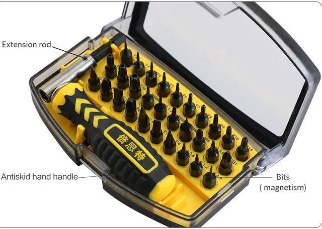 Alt view image 3 of 5 - BT-21068 32 in1 Multifunctional Precision Screwdriver Set For iPhone Laptop Mini Electronic Screwdriver Bits Repair Tools Kit Set