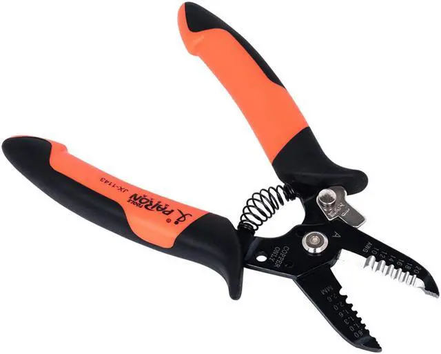 Alt view image 5 of 7 - PARON JX-1143-A 6-hole Multifunctional Wire Stripper Fine Grinding Stripping Shearing Type Wire Clamping Pliers Double-layer Two-color Comfortable Handle Wire Cutting Pliers AWG20-10 0.8-2.6mm²