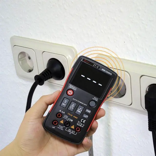Alt view image 2 of 5 - ZT-X True-RMS Digital Multimeter Button 9999 Counts With Analog Bar Graph AC/DC Voltage Ammeter Current Ohm Auto/Manual BSIDE