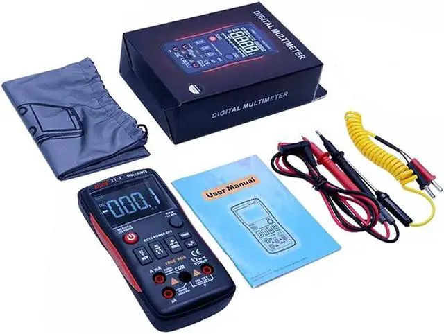 Alt view image 5 of 5 - ZT-X True-RMS Digital Multimeter Button 9999 Counts With Analog Bar Graph AC/DC Voltage Ammeter Current Ohm Auto/Manual BSIDE