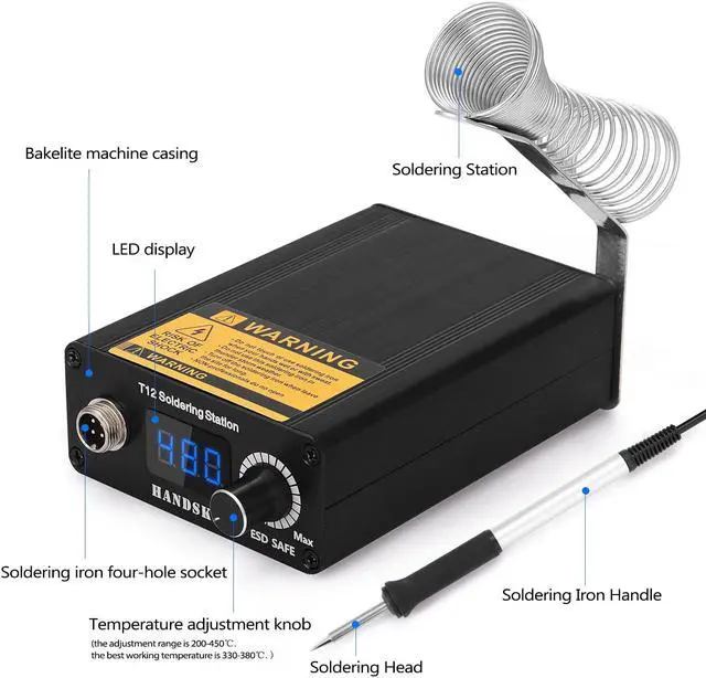 Alt view image 5 of 7 - T12 Soldering Station Infrared Soldering Station Portable Bga Rework Station with Soldering Tips Welding Tools