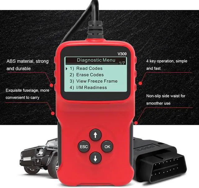 Alt view image 2 of 7 - Automobile Fault Detector Automotive Diagnostic Tools Reading Card Car Repairing Auto Diagnostic Tool Check Engine Light Interface Scanner