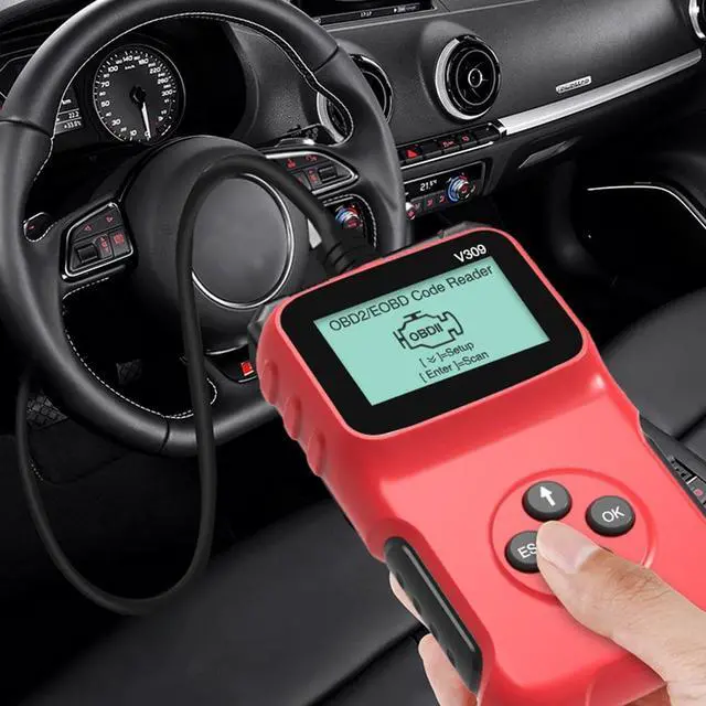 Alt view image 6 of 7 - Automobile Fault Detector Automotive Diagnostic Tools Reading Card Car Repairing Auto Diagnostic Tool Check Engine Light Interface Scanner