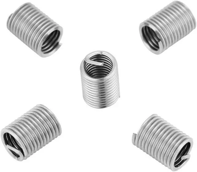 Alt view image 4 of 7 - 50pcs/Lot M6 x 1.0 x 2.5 D Screw Thread Insert Stainless Steel Coiled Wire Screws Sleeve Coiled Wire Helical Screw Repair Insert