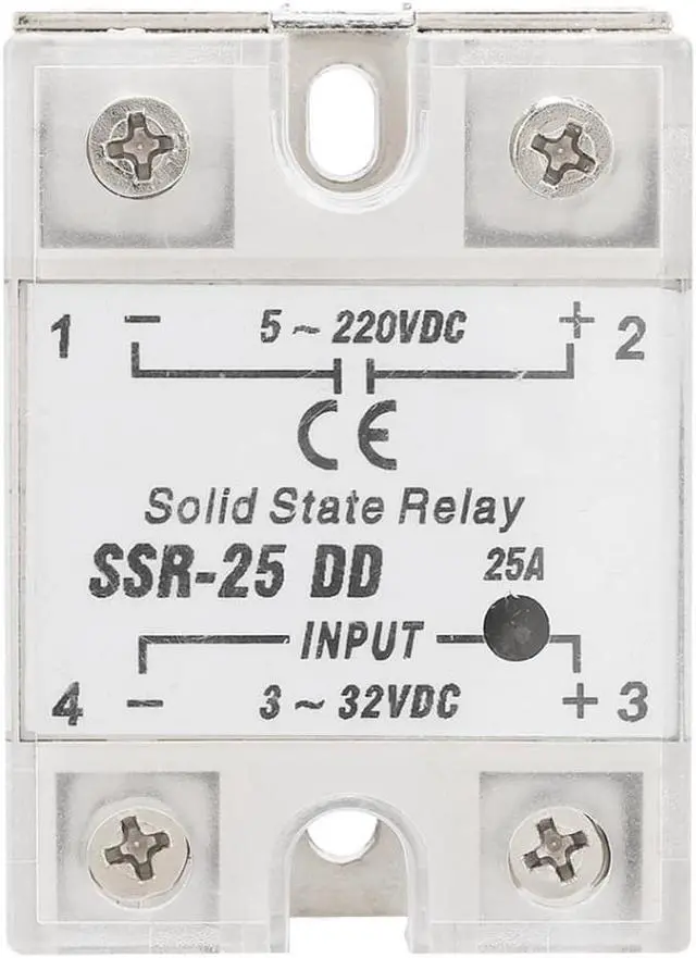 Main image of Solid State Relay SSR-25 DD 25A 5-220VDC Solid State Relay For Industrial Automation Process