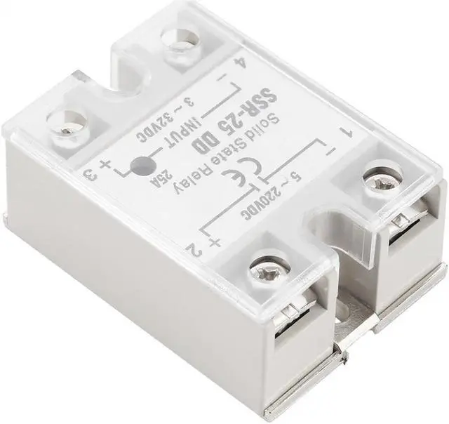 Alt view image 6 of 7 - Solid State Relay SSR-25 DD 25A 5-220VDC Solid State Relay For Industrial Automation Process